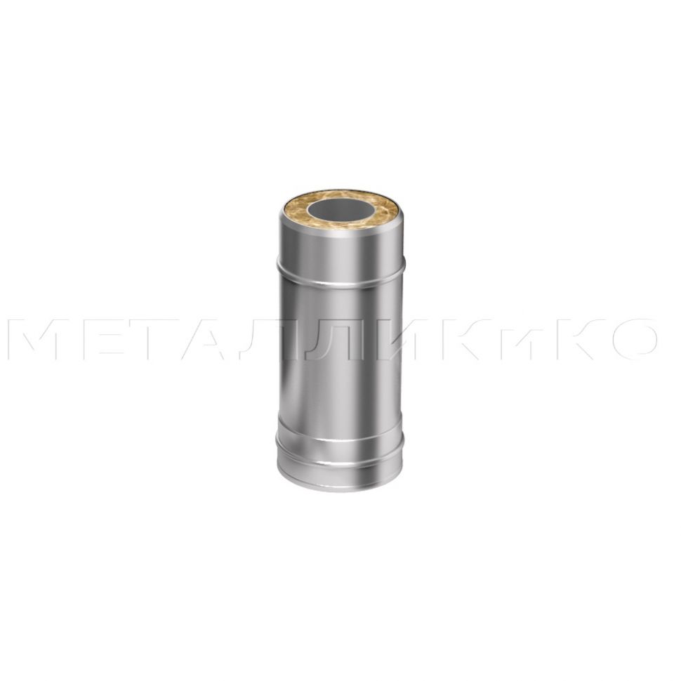 Дымоход Flue line двухконтурный Сэндвич труба 0,5 м.