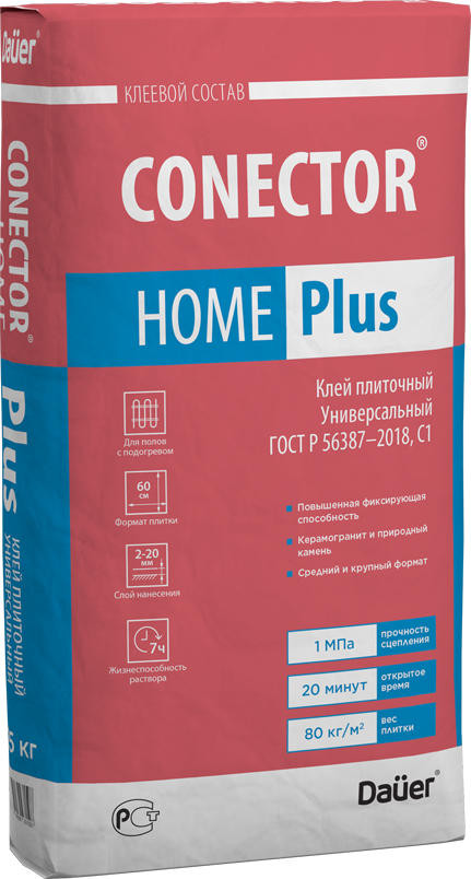 Клей плиточный CONECTOR HOME PLUS Универсальный