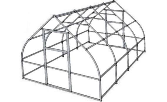 Теплица Капля 25x25