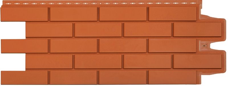 Фасадные панели Grand Line Клинкерный Кирпич Classic терракотовый