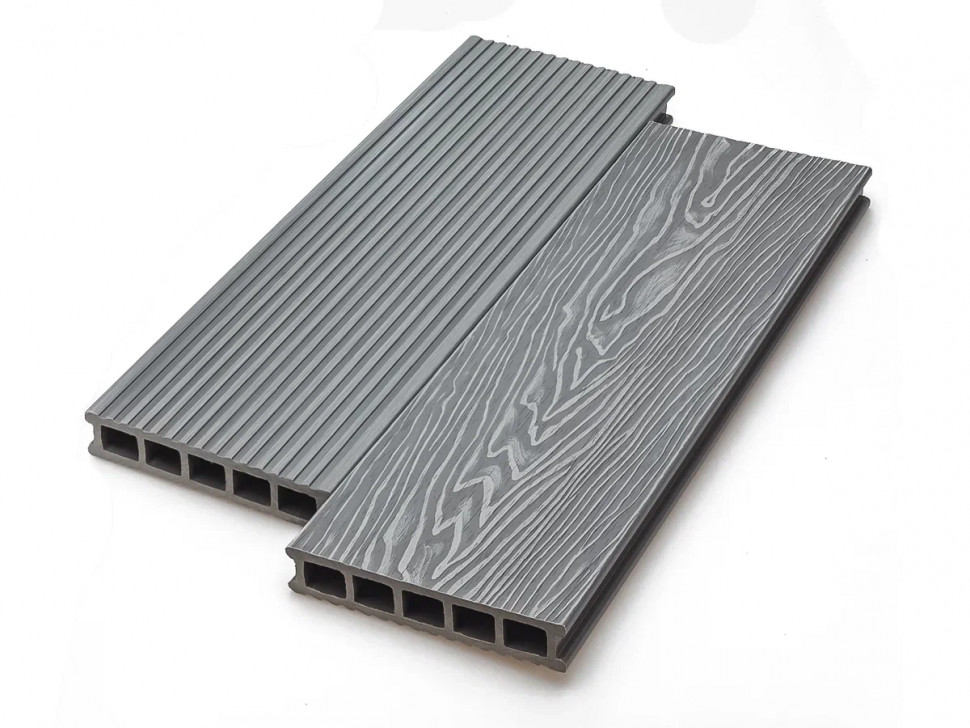 Террасная доска пустотелая Deckart Magnum Pro Серый