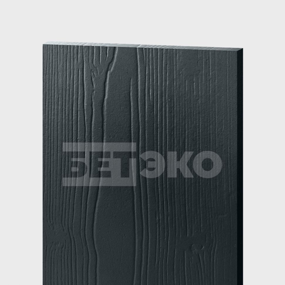 Фиброцементный сайдинг БЕТЭКО Вудстоун Антрацитовый-серый 7016