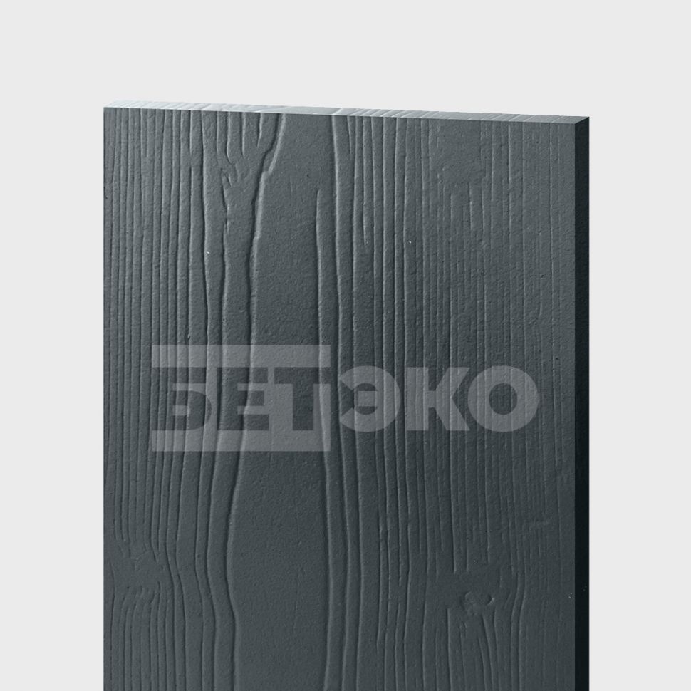 Фиброцементный сайдинг БЕТЭКО Вудстоун Серый графит 7024