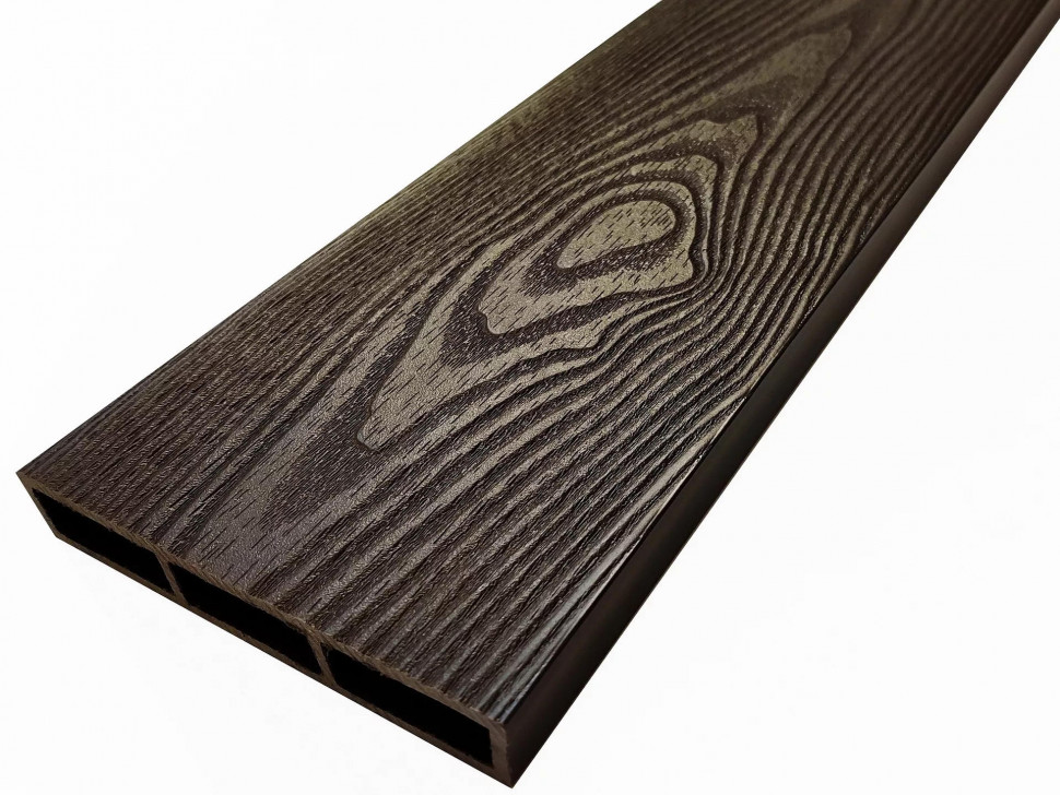 Доска NauticPrime EstheticWood 3D из ДПК для грядок низкая Венге