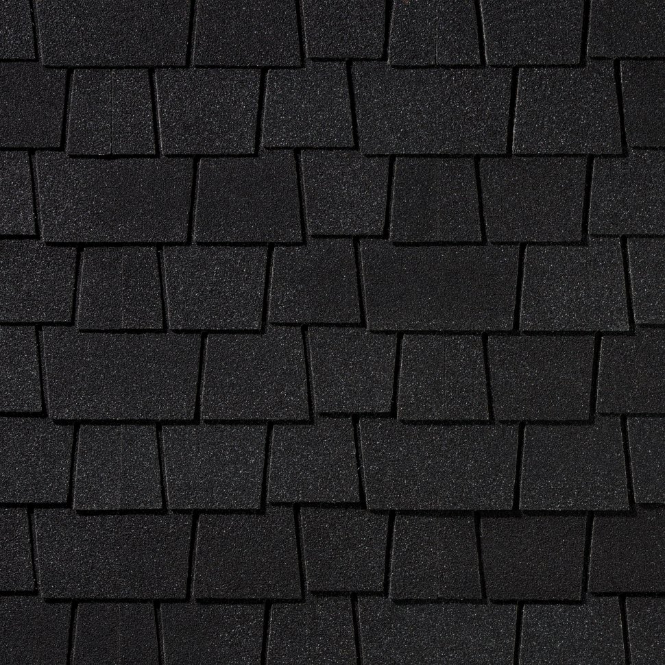 Гибкая черепица Quiet tile Timber Черное дерево
