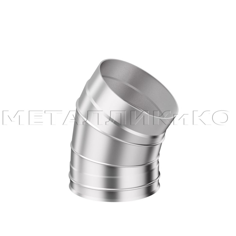 Дымоход Flue line Колено 165 град. одноконтурный