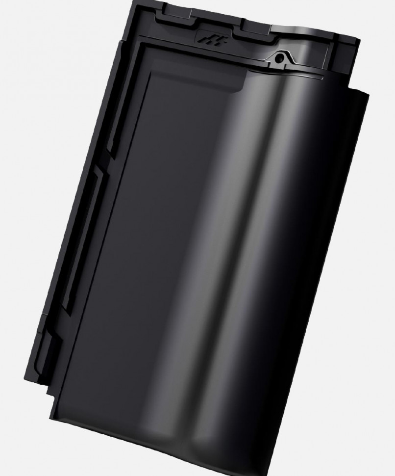 Керамическая черепица Mladost Mediteran PRO Black Matt engobe
