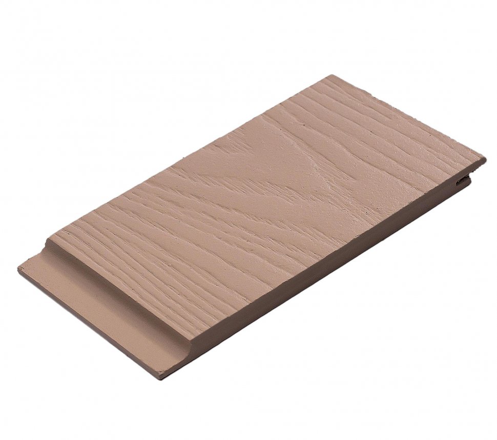 Фиброцементный сайдинг БЕТЭКО Вудстоун Клик шип-паз под кляймер Серо-бежевый 1019