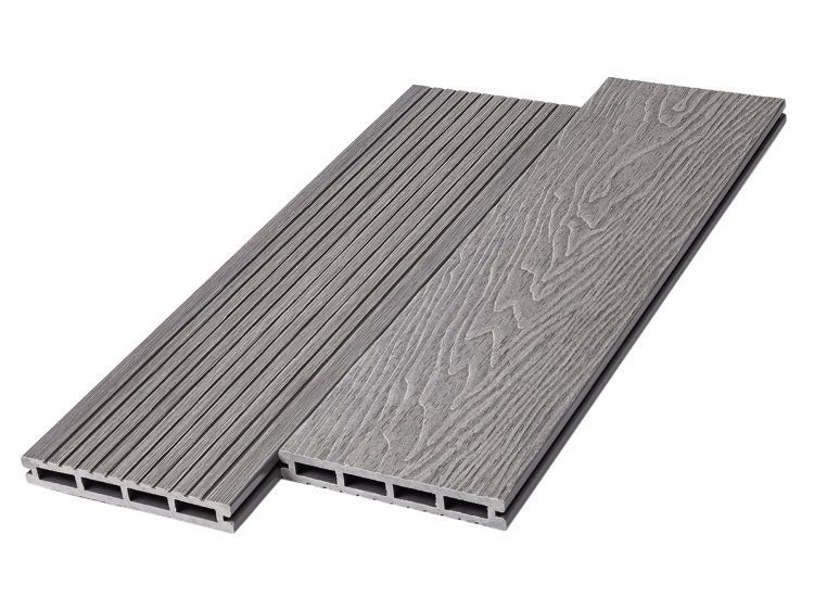 Террасная доска пустотелая Deckart Praktik New Серый