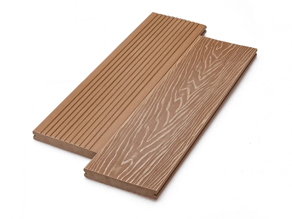 Террасная доска полнотелая Deckart Monolit Орех