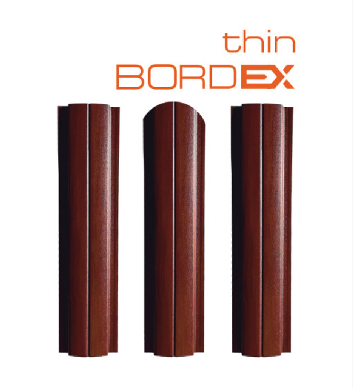 Штакетник SteelX полукруглый Bordex thin TWEED50